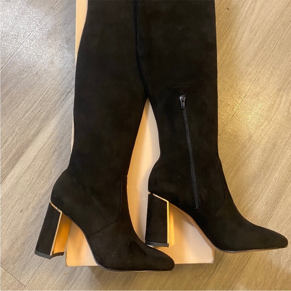 Bcbg Elegant Black Knee-High Boots